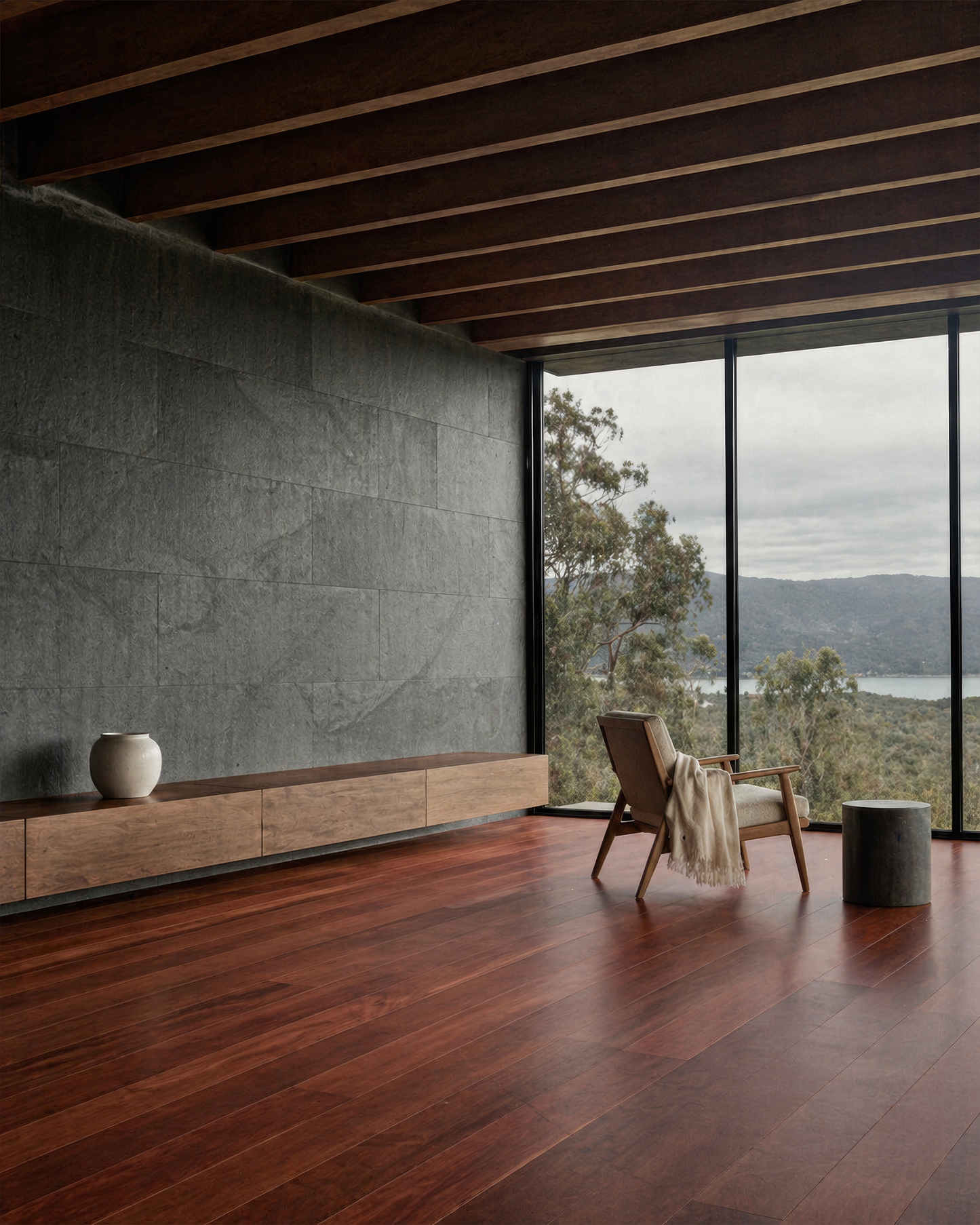 Topdeck Pre-Finished Solid Timber 18mm - Red Ironbark – room scene