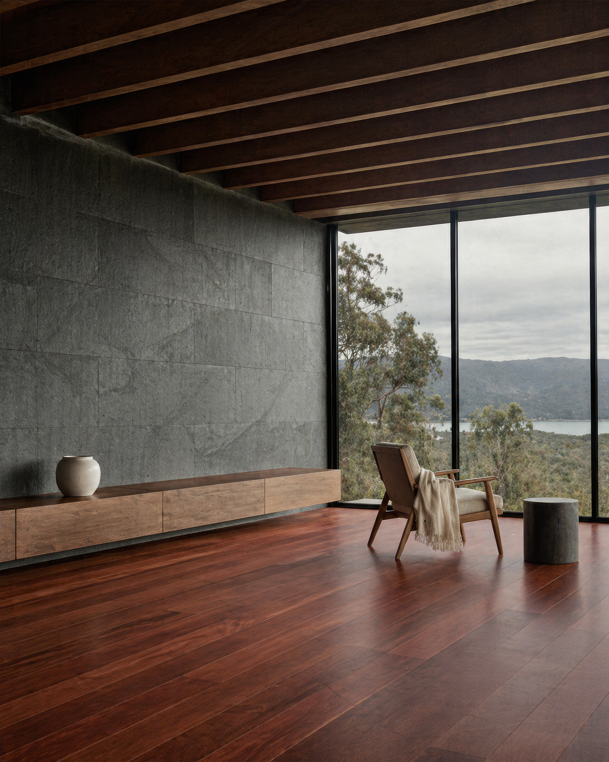 Topdeck Pre-Finished Solid Timber 18mm - Red Ironbark – room scene