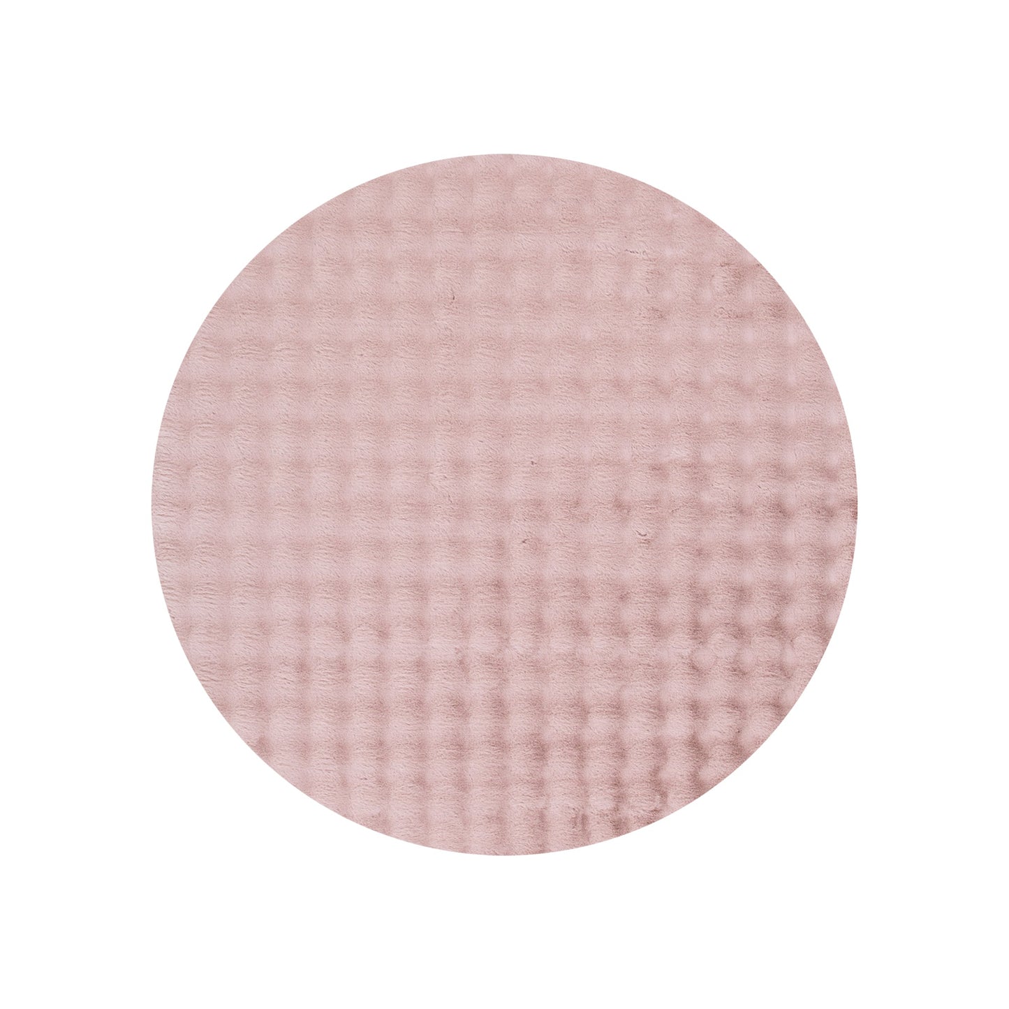 Purity Machine-Washable Round Rug Rose Pink