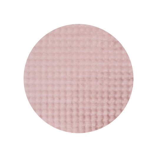 Purity Machine-Washable Round Rug Rose Pink