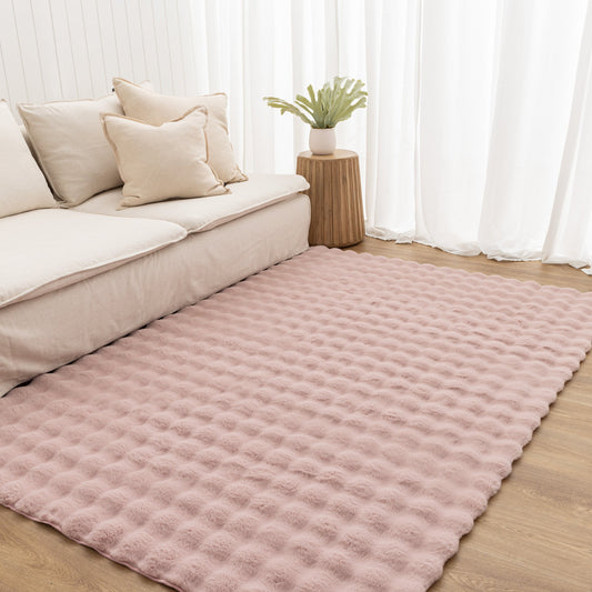 Purity Machine-Washable Rug Rose Pink