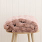 Purity Machine-Washable Round Rug Rose Pink