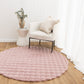 Purity Machine-Washable Round Rug Rose Pink