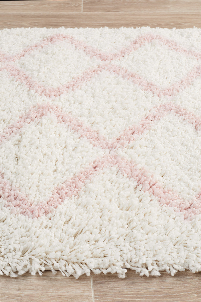 Saffron 11 Pink Runner Rug