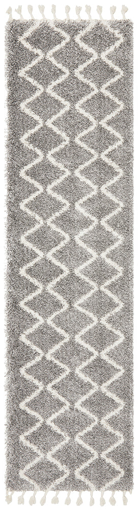 Saffron 22 Silver Runner Rug