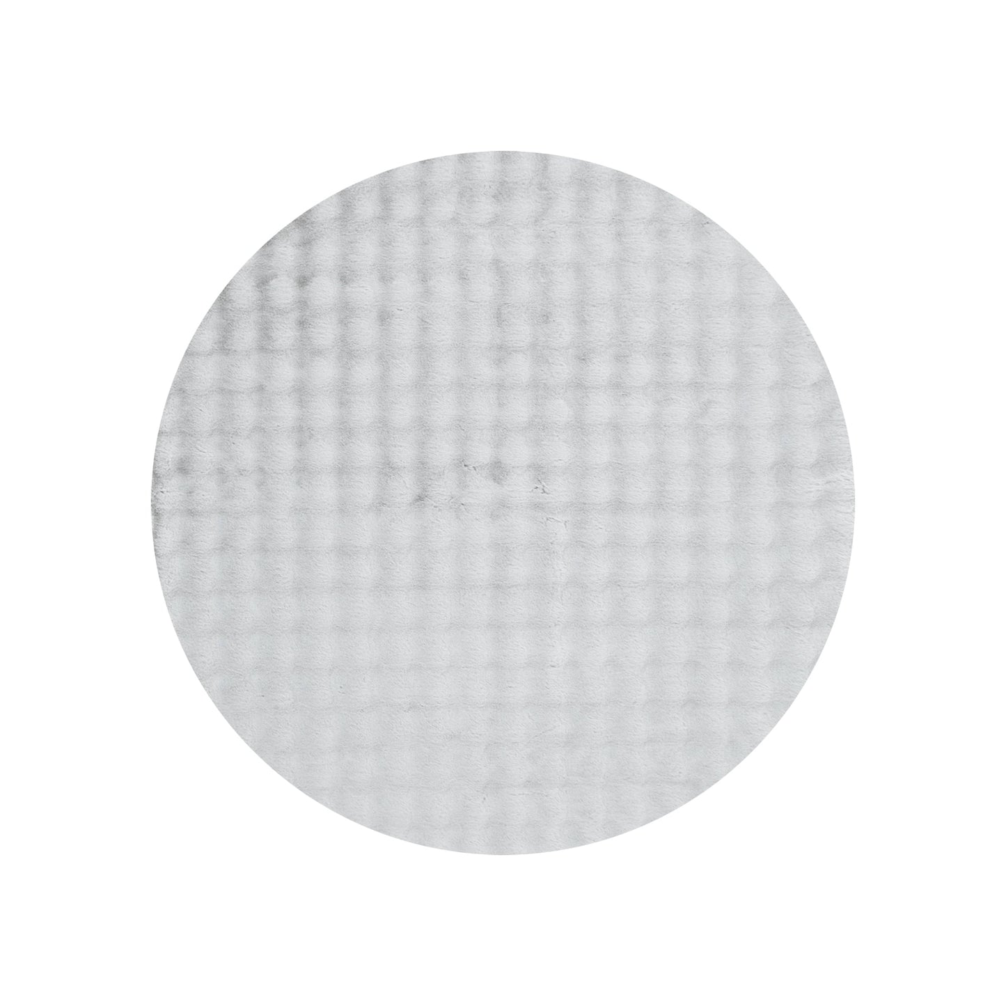 Purity Machine-Washable Round Rug Silver