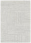 Seren Silver Modern Wool Rug