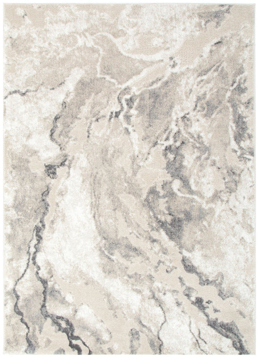 Edition Marble Abstract Grey Rug