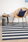 Seaside 4444 Navy White Rug