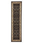 Sydney Classic Runner Black With Ivory Border Runner Rug