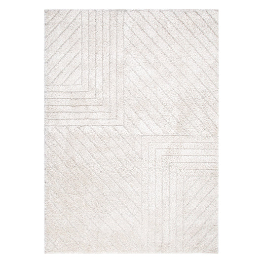 Tender Modern Beige Shag Rug