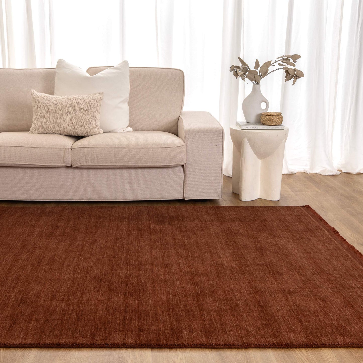 Charleston Hand-Knotted Wool Rug Terra