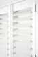 PVC plantation shutter two panels with D mould
