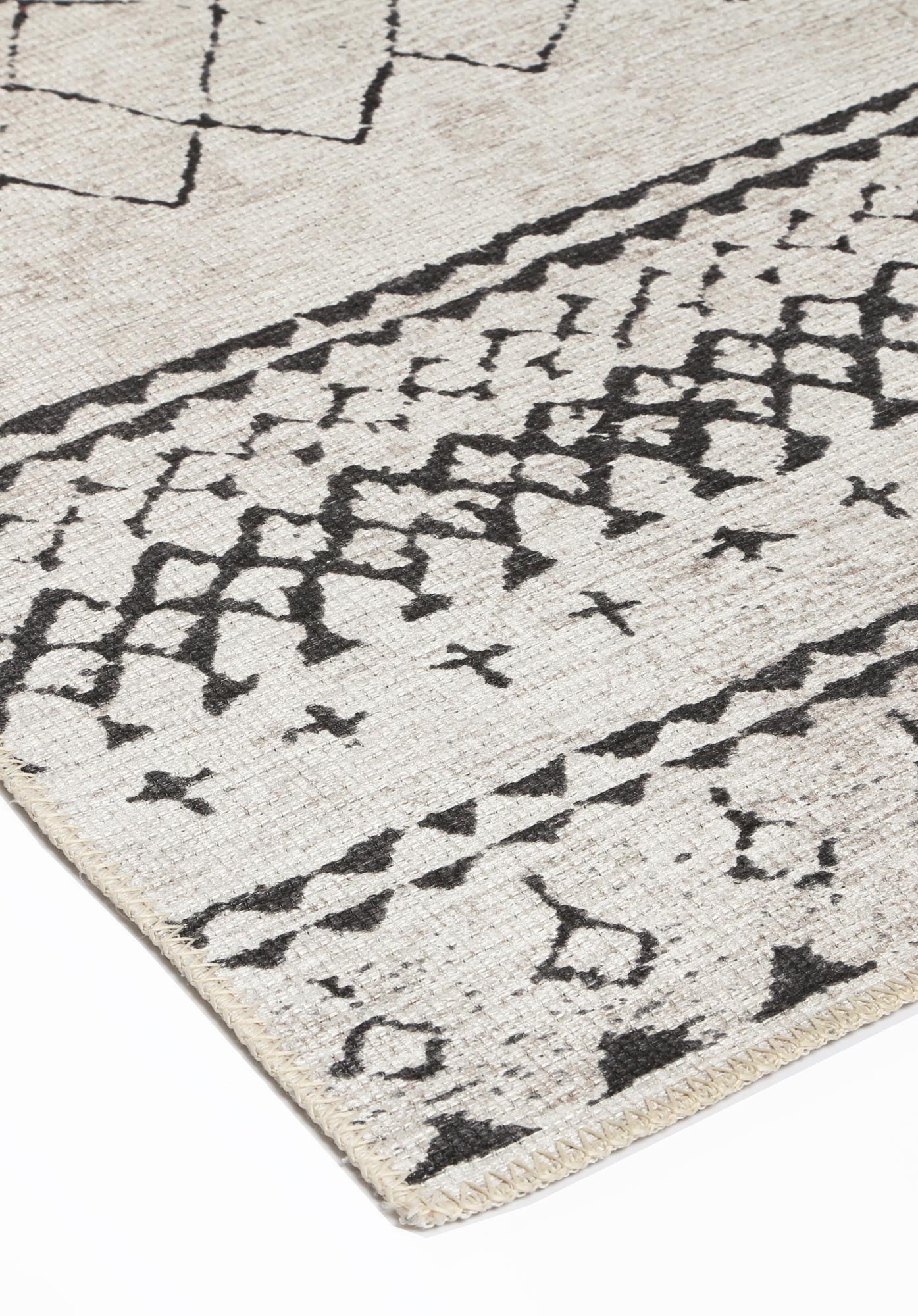 Alma Scandi Silver Washable Rug