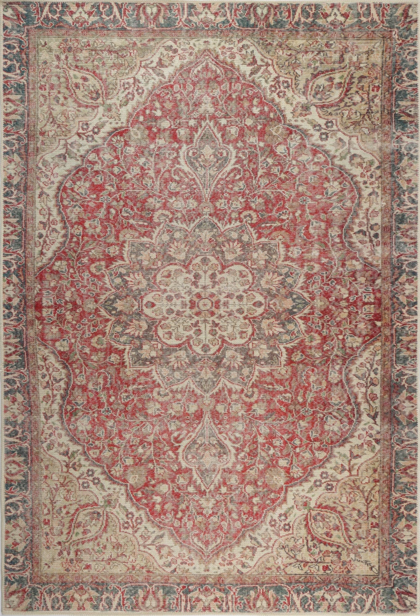 Treasure Matisse Red Washable Rug