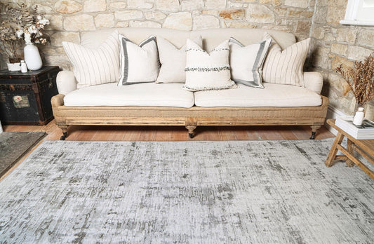 Abstract Evalina Grey Rug