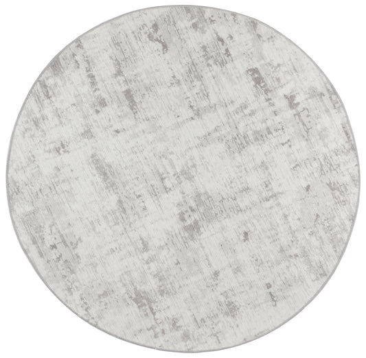 Abstract Evalina Grey Round Rug