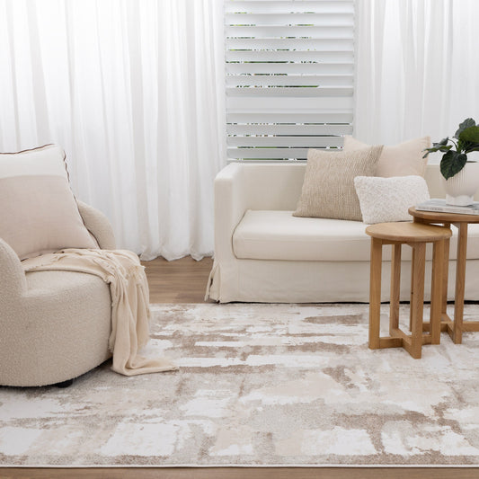 Wellington Abstract Wash Brown Rug
