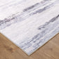 Washwell Blue Multi Abstract Machine Washable Rug - WASH006