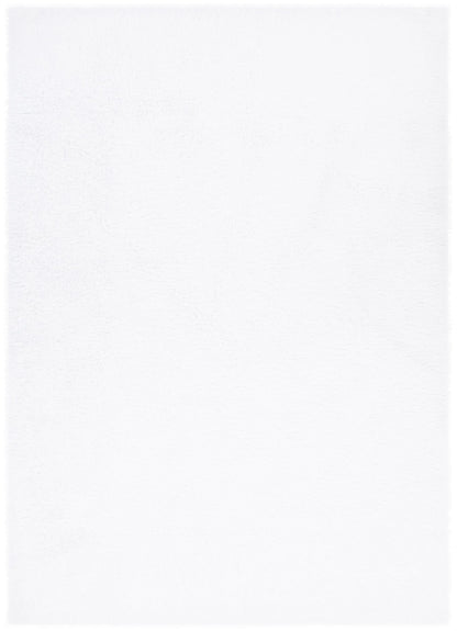 Lyla Machine Washable Shaggy White Rug