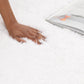 Lyla Machine Washable Shaggy White Round Rug