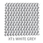XT1 Fibreglass external blind fabric in White Grey