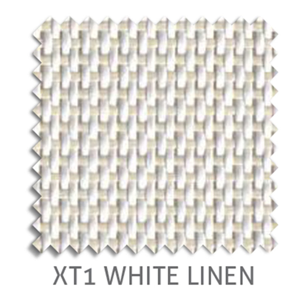 XT1 Fibreglass external blind fabric in White Linen