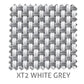 XT2 Polyester external blind fabric in White Grey