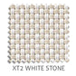 XT2 Polyester external blind fabric in White Stone