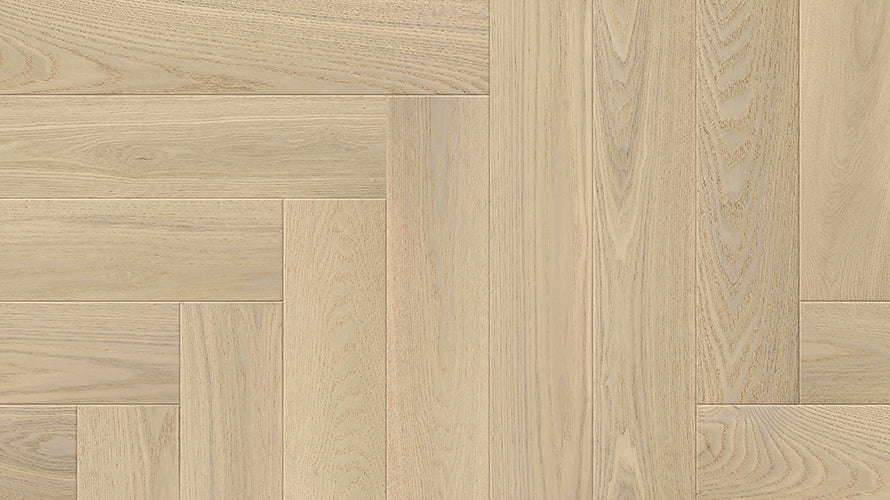 Beauty Engineered Timber 14mm - Coastal Pale Herringbone – swatch