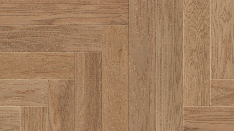 Beauty Engineered Timber 14mm - Amber Whisper Herringbone – swatch