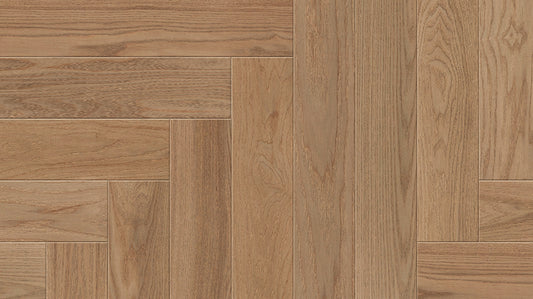 Beauty Engineered Timber 14mm - Amber Whisper Herringbone – swatch