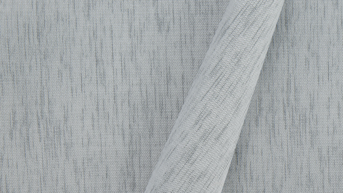 Saratoga curtain fabric in Ash