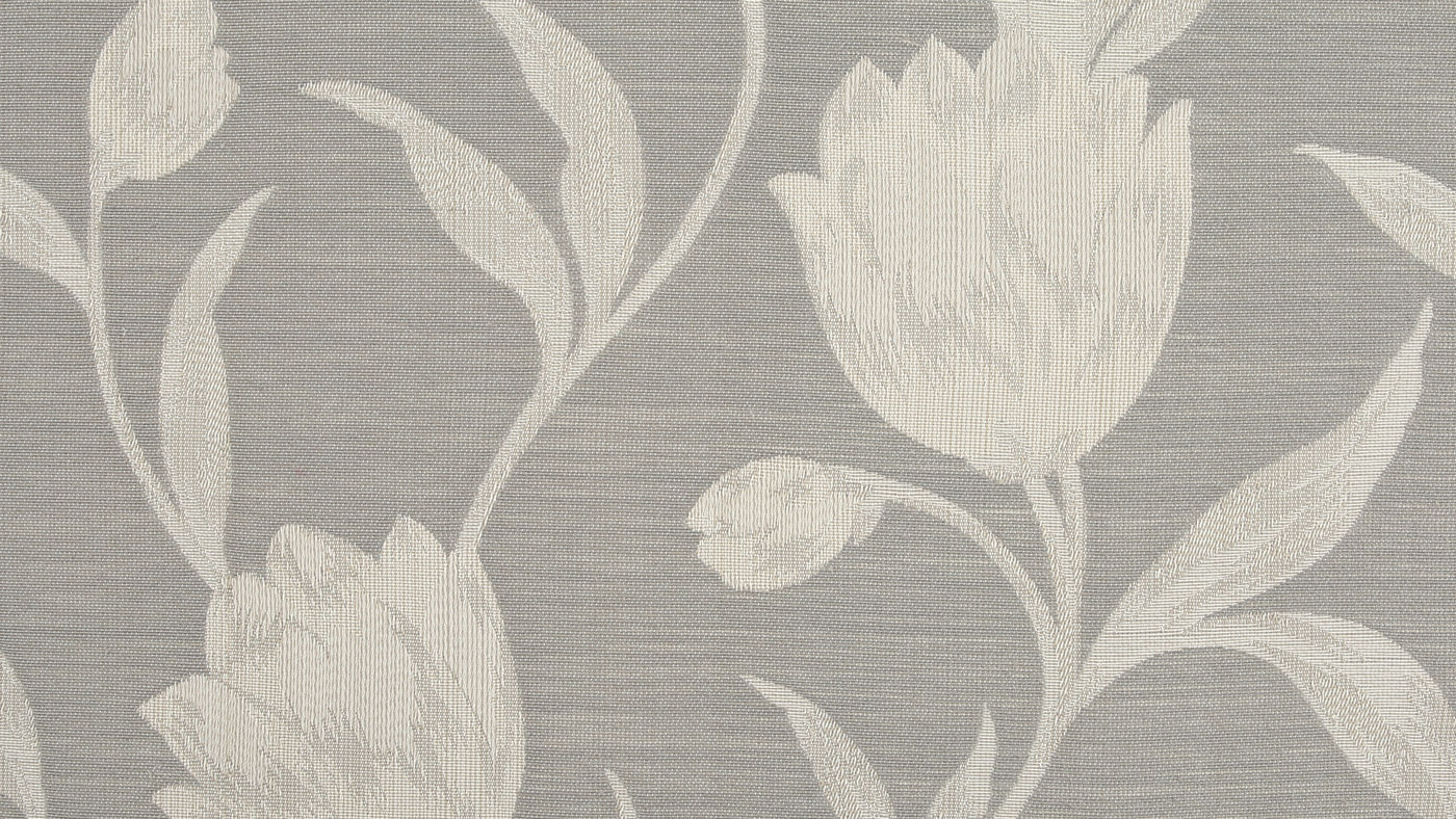 Toscania curtain fabric in Ash