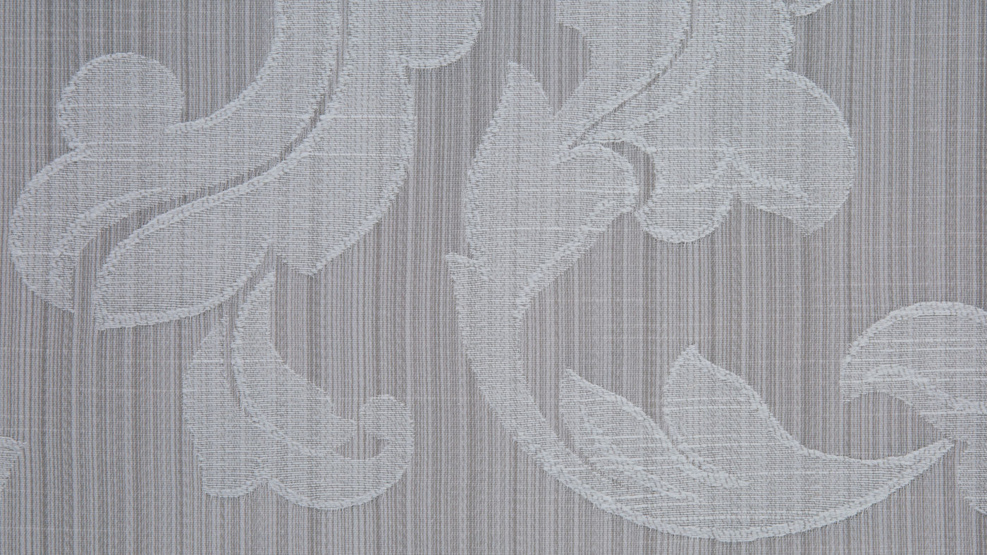 Leighton curtain fabric in Ash