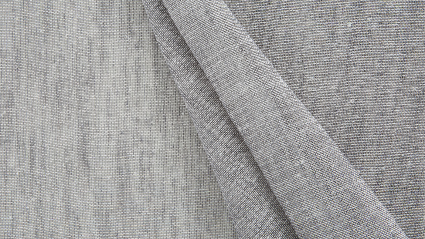 Cannes curtain fabric in Ash