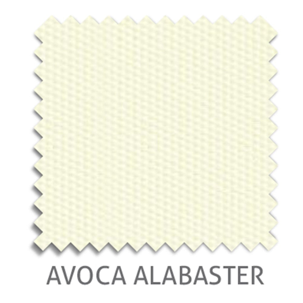 Avoca Blockout roller blind fabric in Alabaster