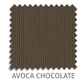 Avoca Blockout roller blind fabric in Chocolate