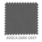 Avoca Blockout roller blind fabric in Dark Grey