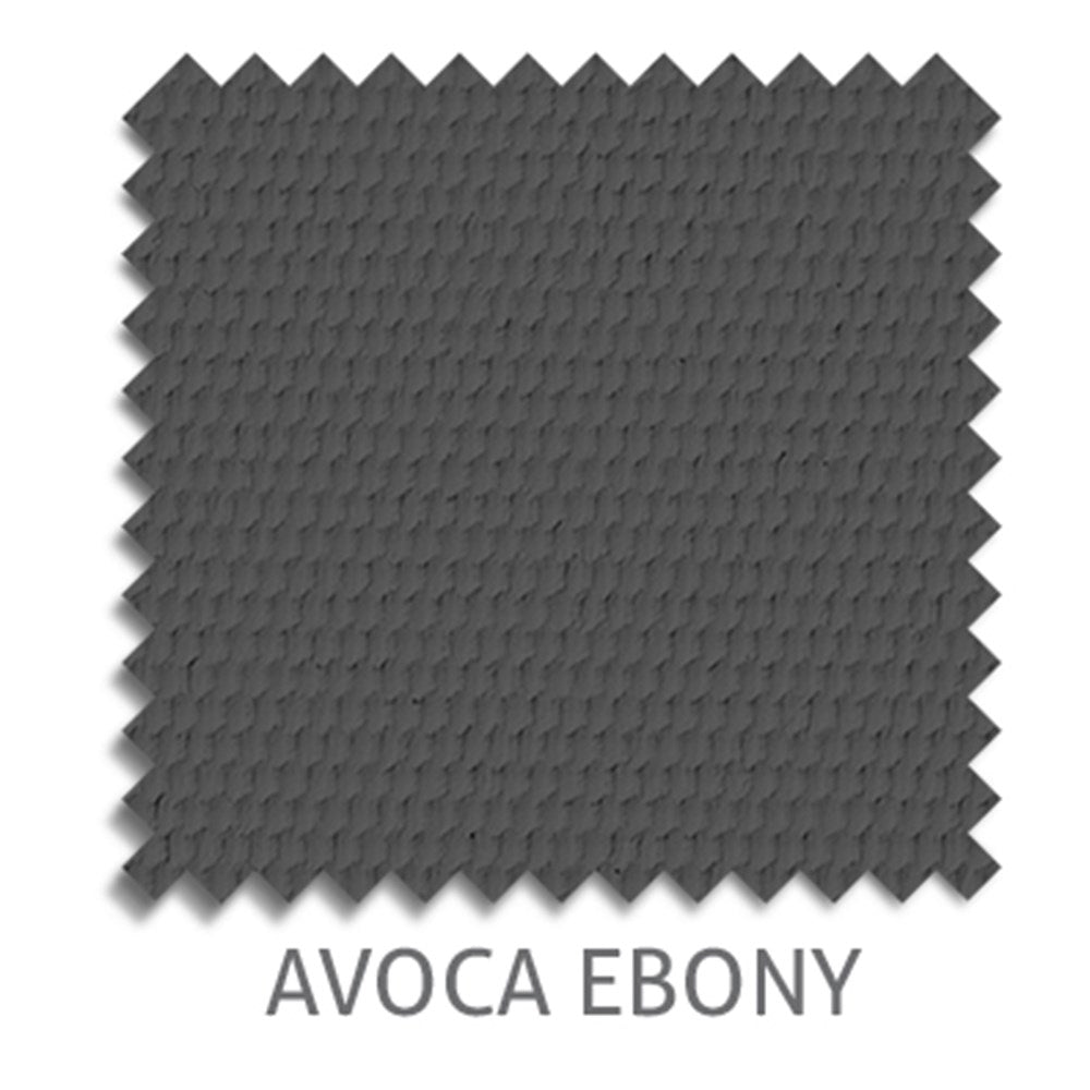 Avoca Blockout roller blind fabric in Ebony