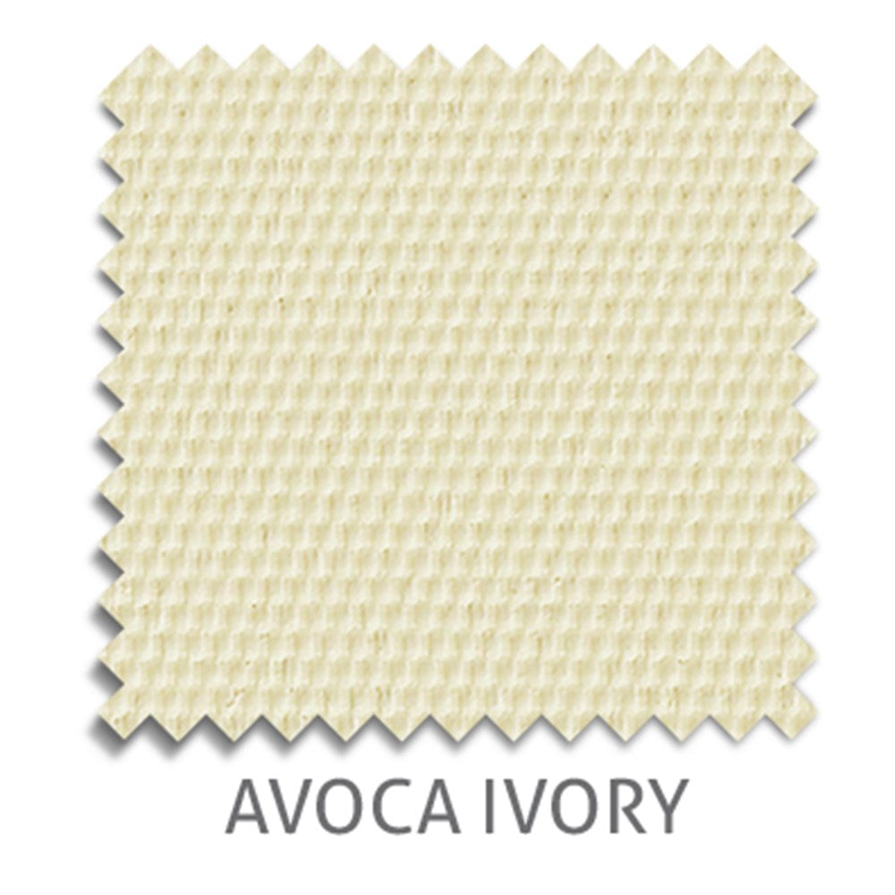 Avoca Blockout roller blind fabric in Ivory