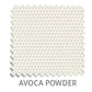 Avoca Blockout roller blind fabric in Powder