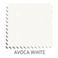 Avoca Vertical blind fabric in White