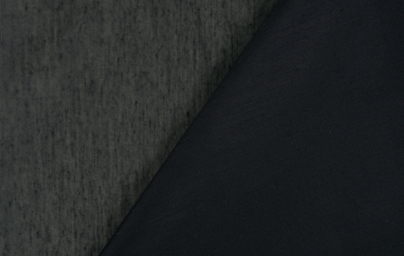 Mykonos curtain fabric in Black