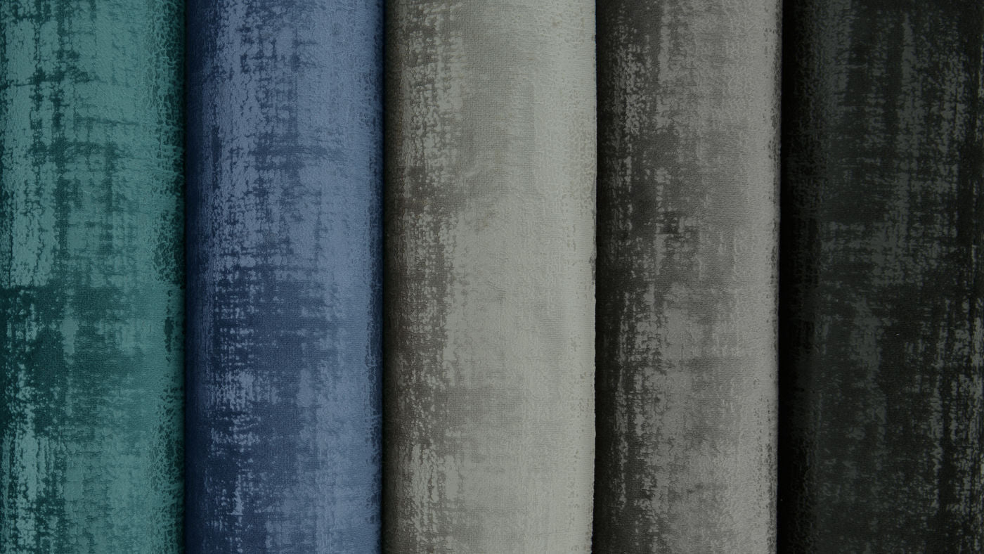 Amsterdam curtain fabric - Blues
