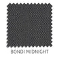 Bondi Blockout roller blind fabric in Midnight