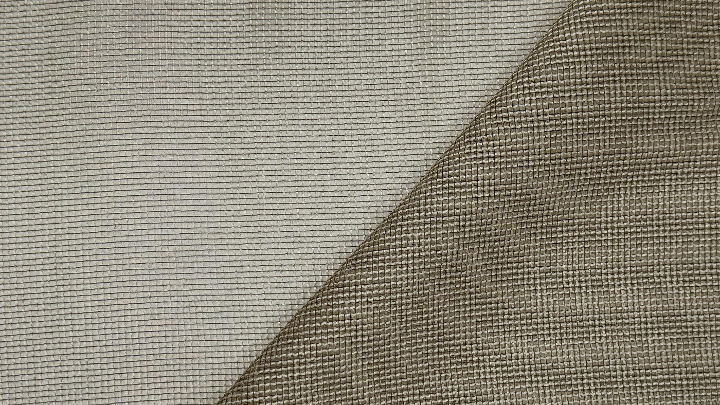Glo curtain fabric in Bronze