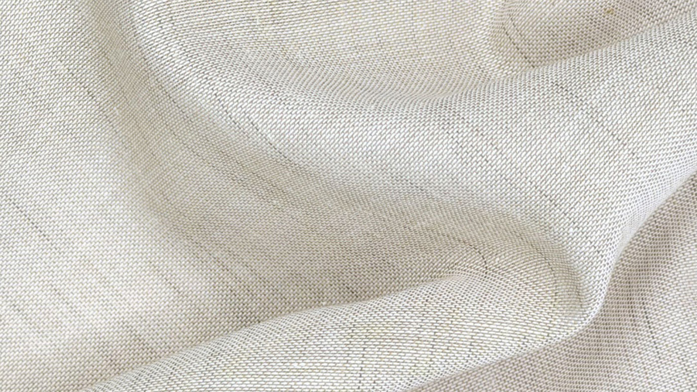 Seattle curtain fabric in Buff