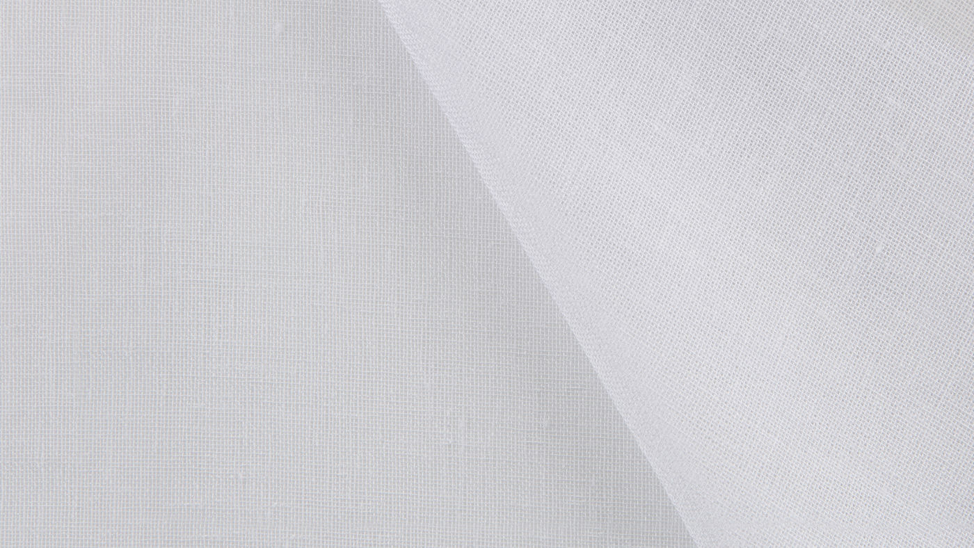 Bali curtain fabric in Chalk