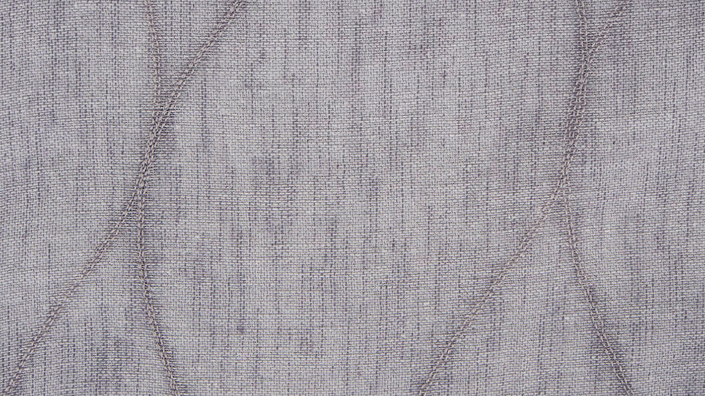 Stratus curtain fabric in Cloud